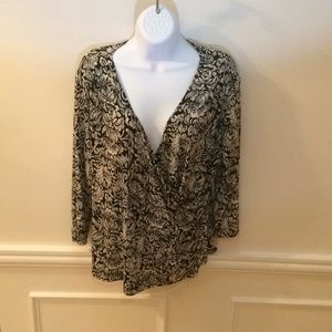 Chicos floral wrap top